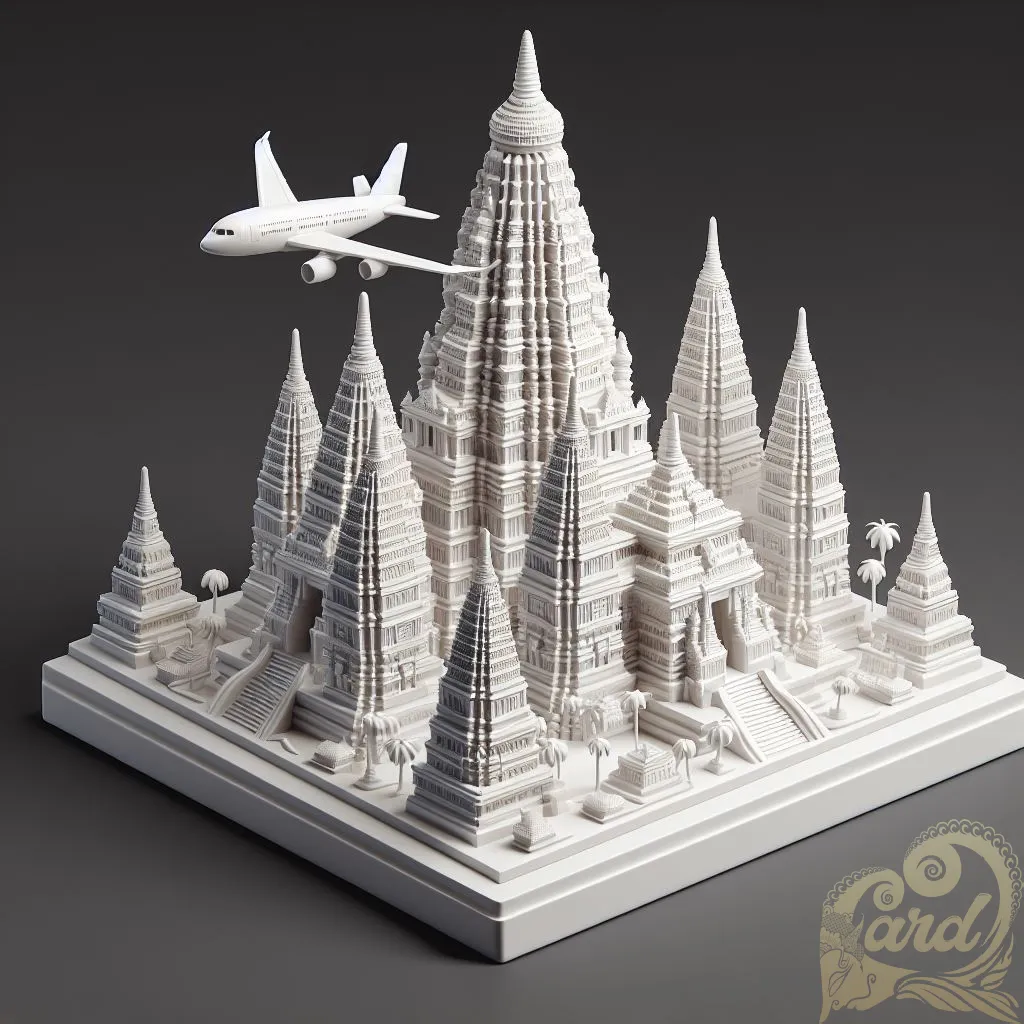 3D airplane design prambanan