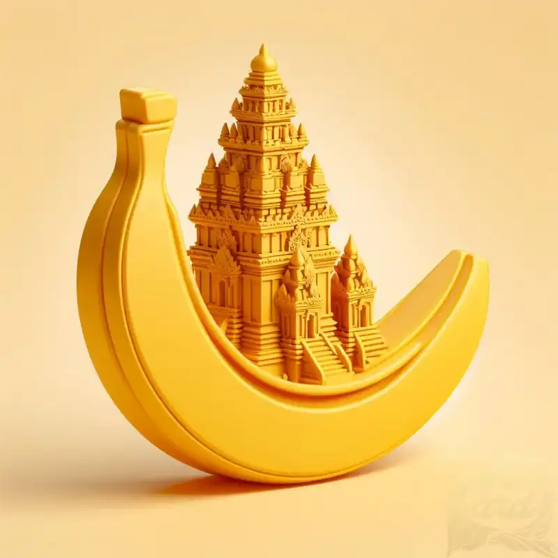 3D banana fruit with dieng