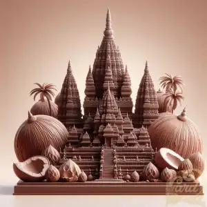 3D coconut fruit prambanan