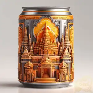 3D drink can design penataran