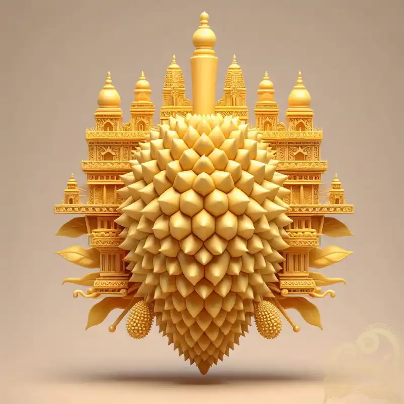 3D durian fruit brahu