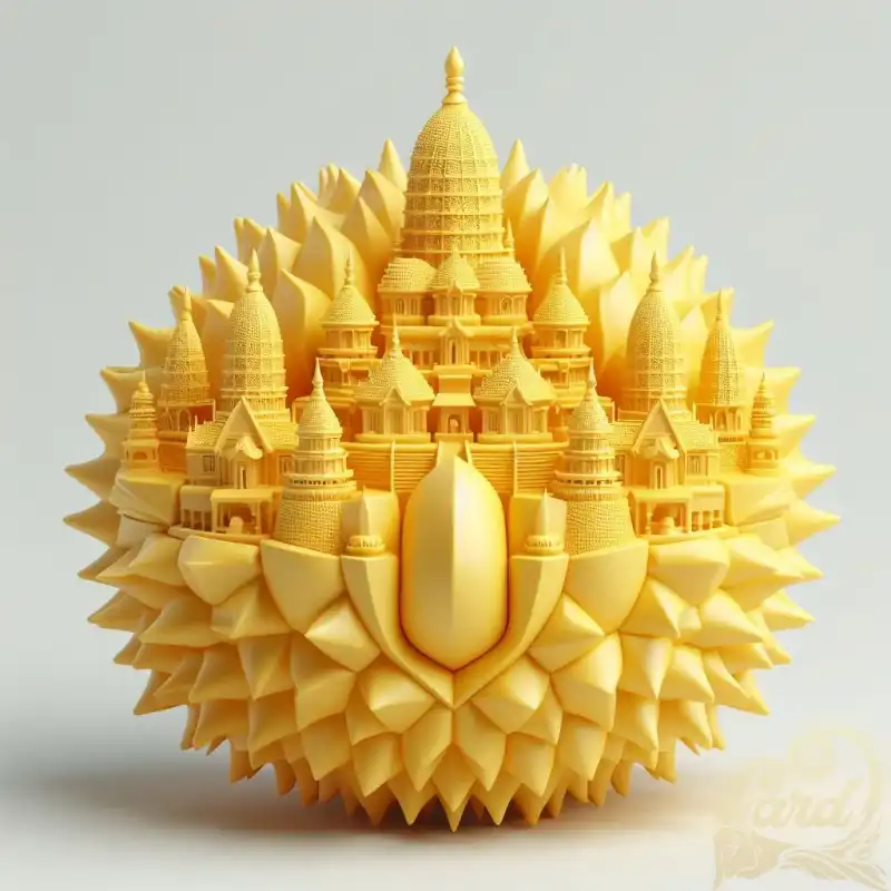 3D durian fruit prambanan