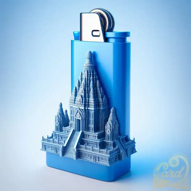 3D gas lighter prambanan