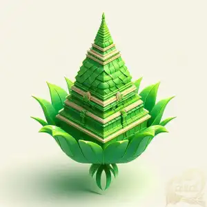 3D ketupat design umbul
