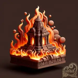 3D lava fire design brahu