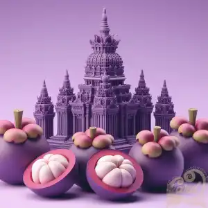 3D mangosteen fruit penataran
