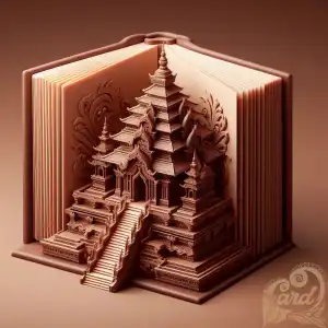 3D open book with penataran