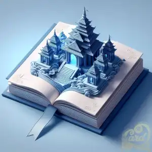 3D open book with umbul