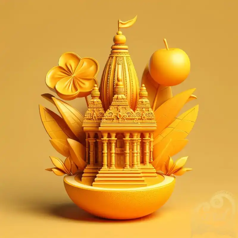 3D orange fruit brahu