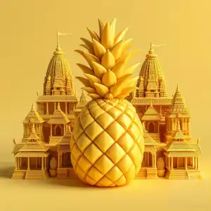 3D pineapple fruit brahu