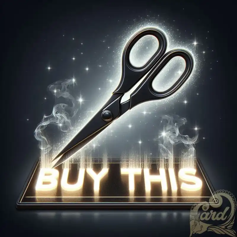 3D poster scissors