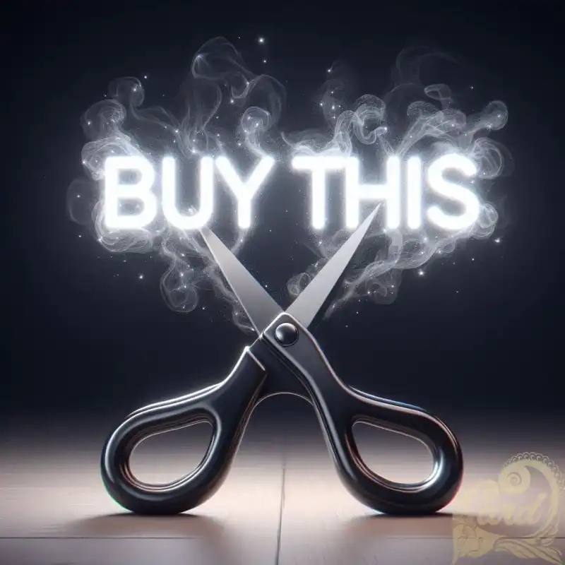 3D poster scissors