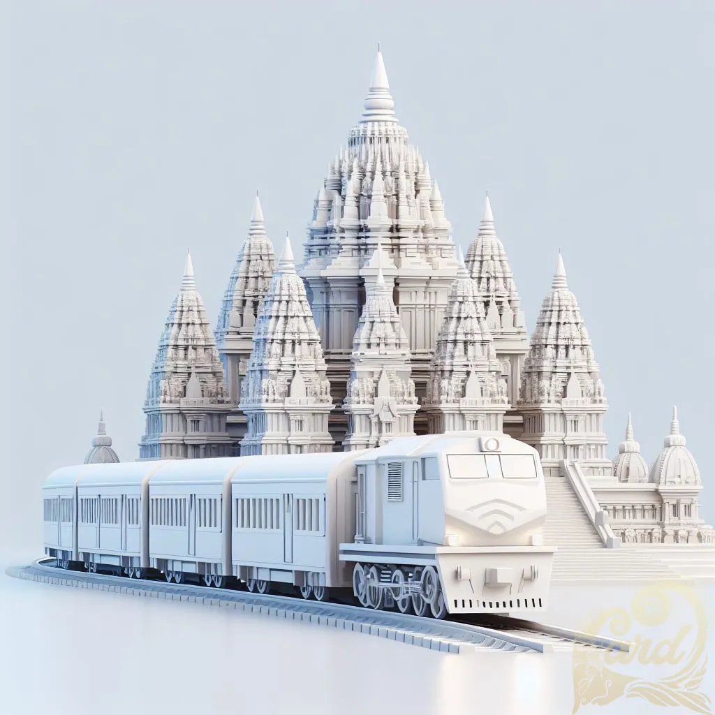 3D train design with Prambanan