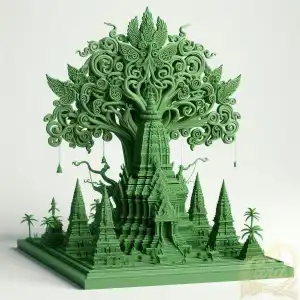3D tree design with penataran