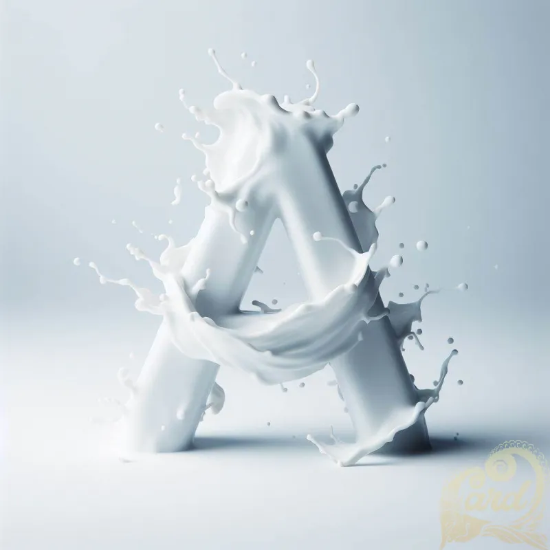 A Alphabet Milk