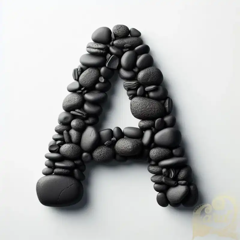 A Black rocks