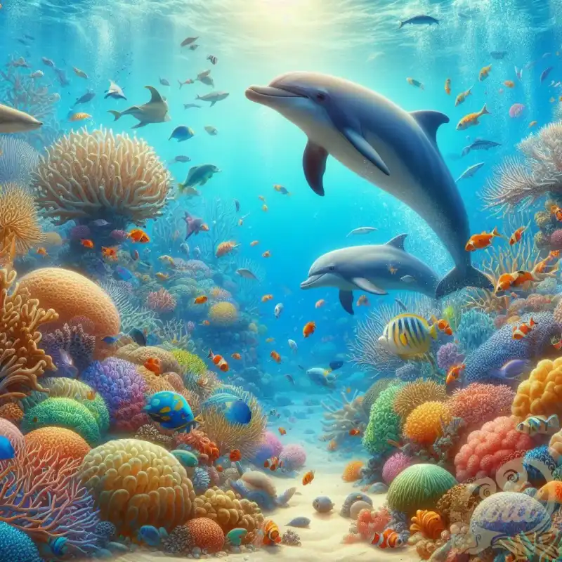 A Dolphin In the ocean