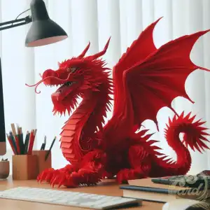 A dragon red tissue
