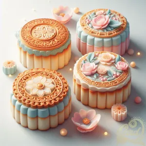 Ambient Pastel Chinese Mooncakes