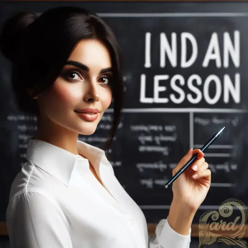 An Indian learning poster