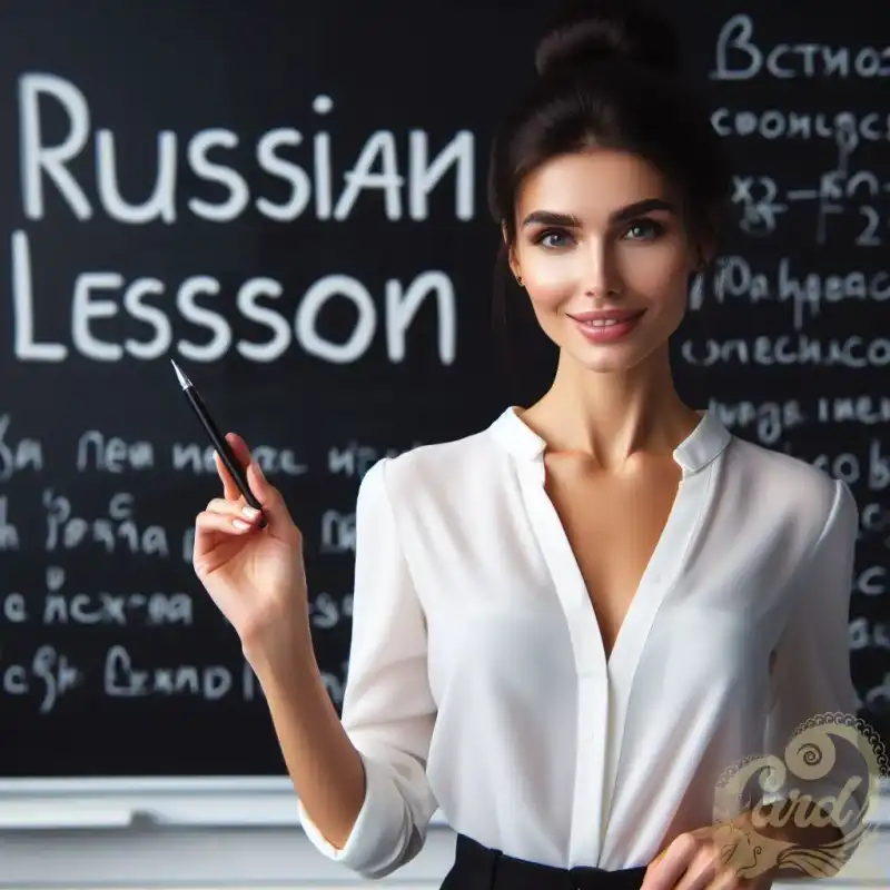 An Russian learning poster