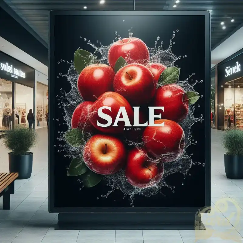 apple fruit poster