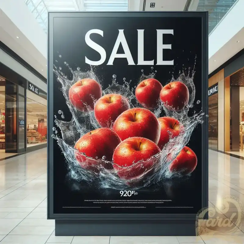 apple fruit poster