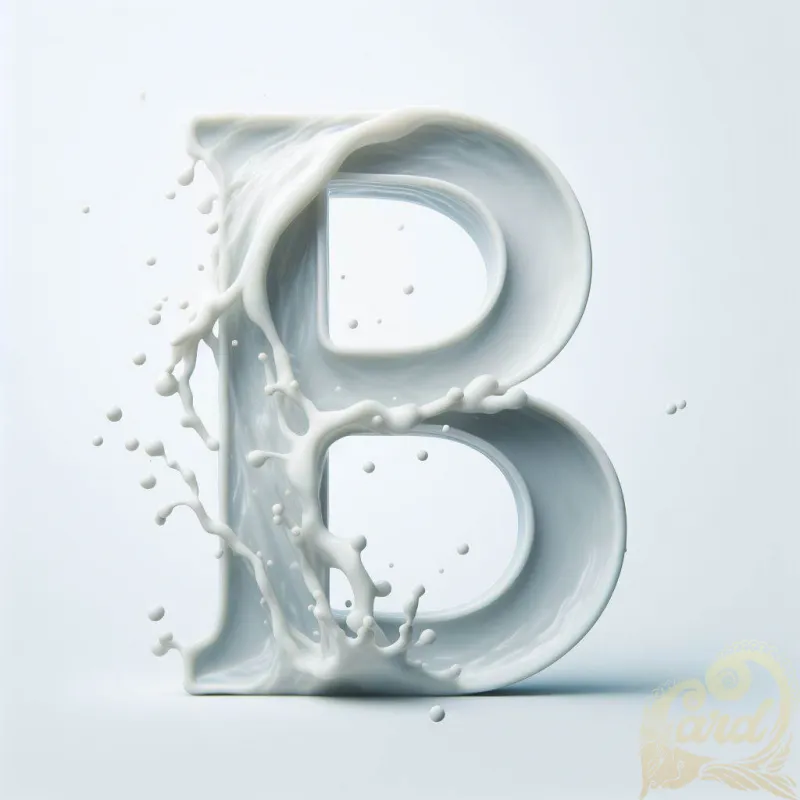 B Alphabet Milk