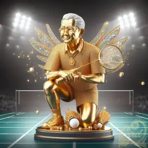 Badminton statue