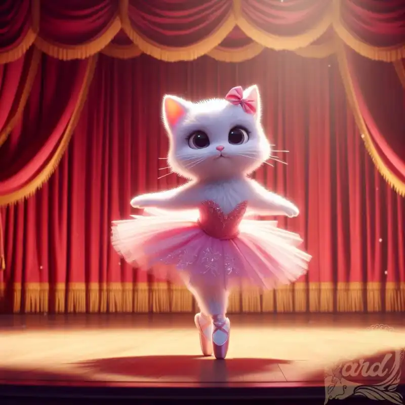 ballet dancing cat
