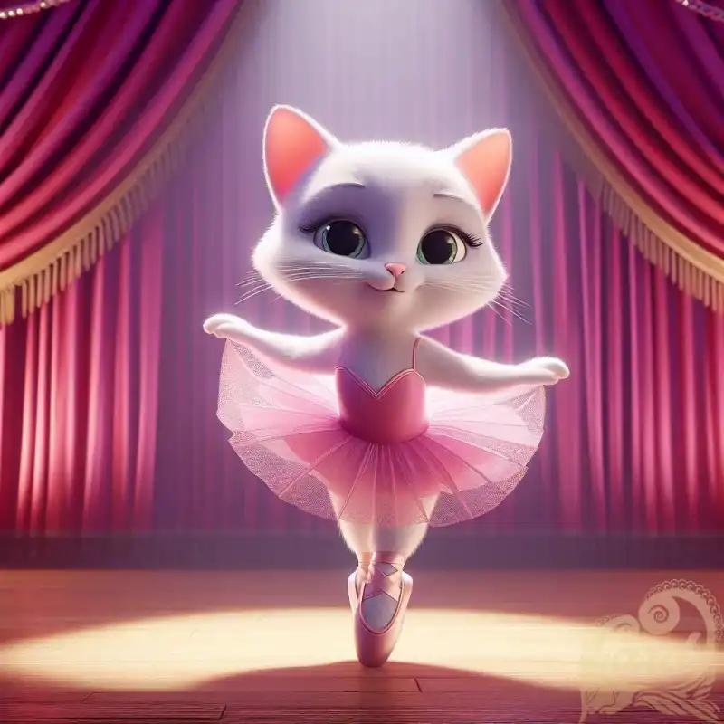 ballet dancing cat