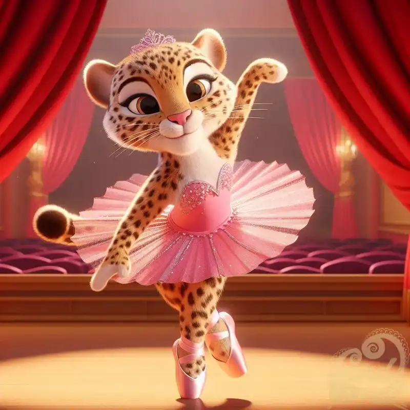 ballet dancing leopard