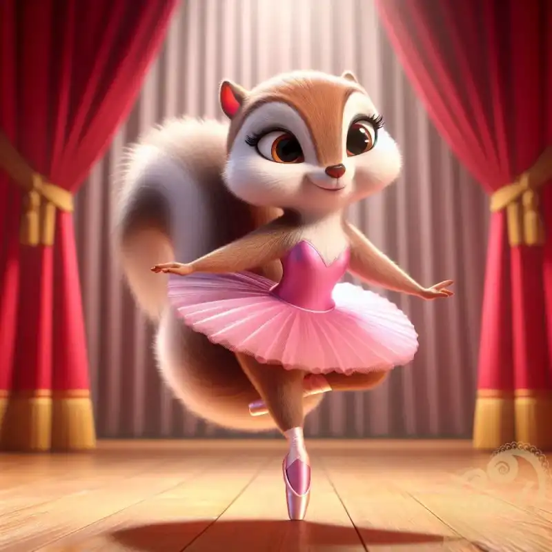 ballet dancing squirrel