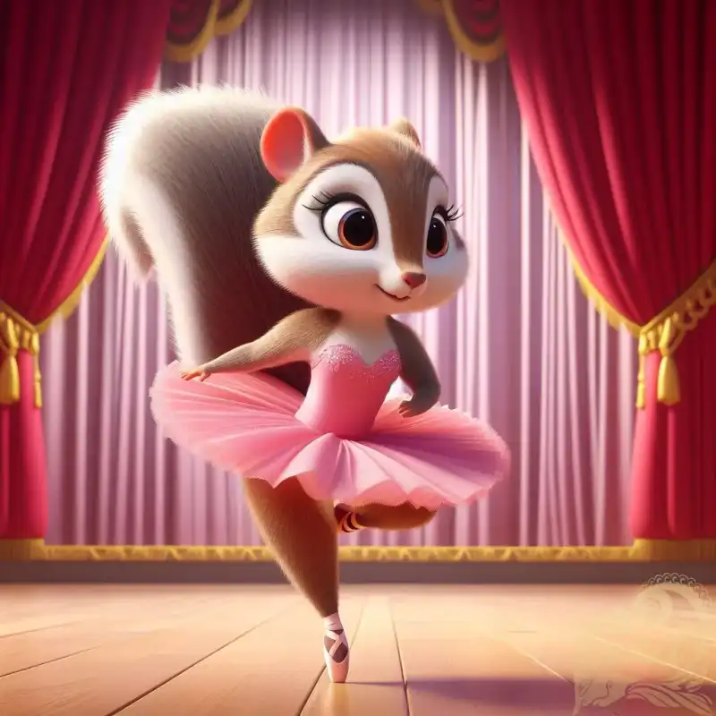 ballet dancing squirrel