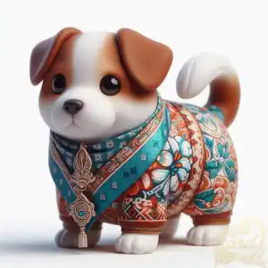 Batik Dog Miniature
