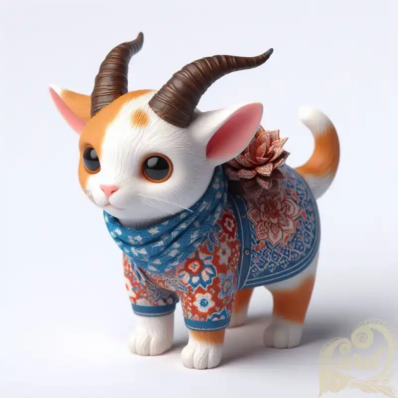Batik Goat Miniature