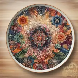Batik pattern plate