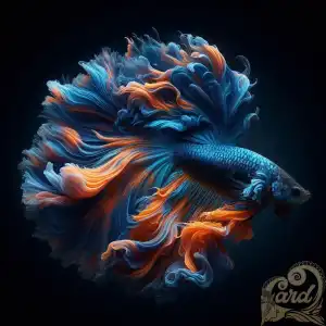 Betta Fish Blue n Orange