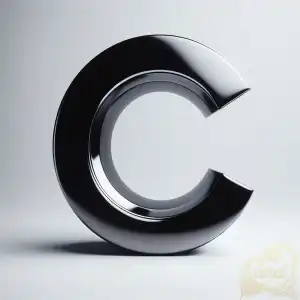 Black Chrome letter C