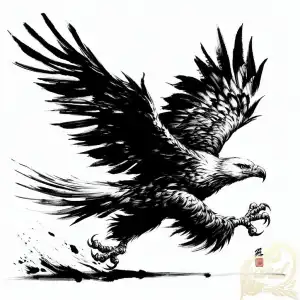black ink eagle
