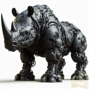 black javanese rhino