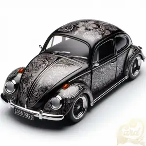 black VW Beetle car