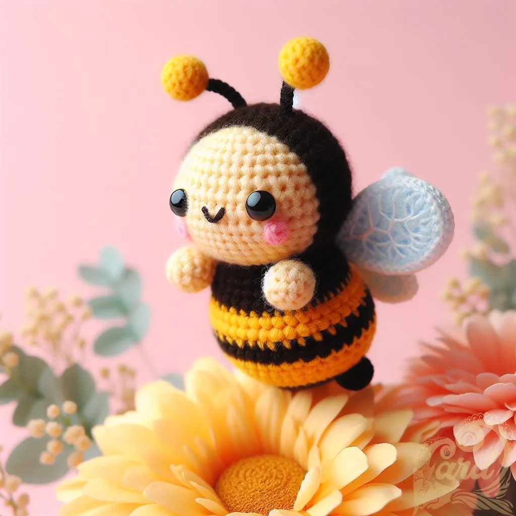 Blissful Bumblebee Crochet Charm