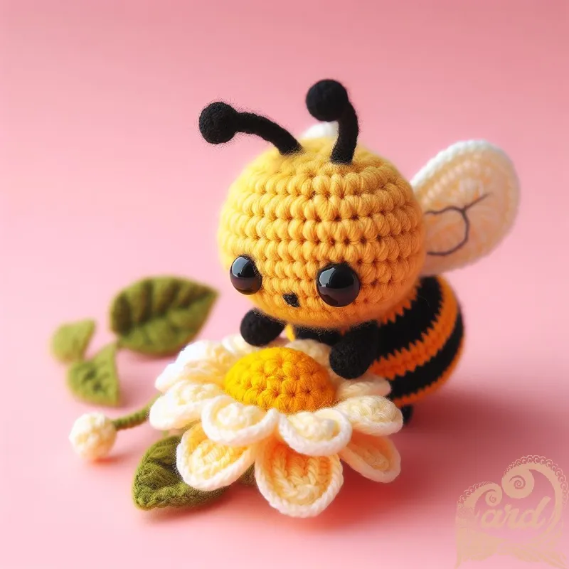 Blissful Bumblebee Crochet Charm