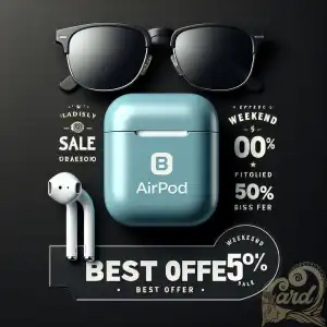 Blue Airpod Case Poster