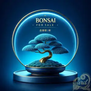 Blue Bonsai Poster