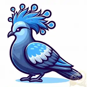 Blue Crowned Pigeon Bird