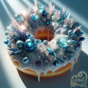 Blue crystal donut