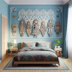 Blue Ethic Bedroom