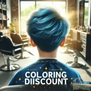 Blue Hair Dye Poster